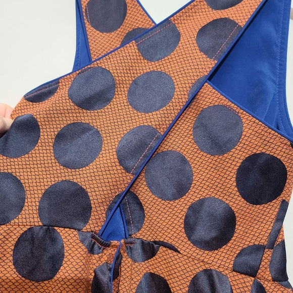 Anthropologie Maeve Cross Back Polka Dot Dress Size 2 NWT - Picture 4 of 6